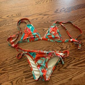 Red Kendall and Kylie bikini